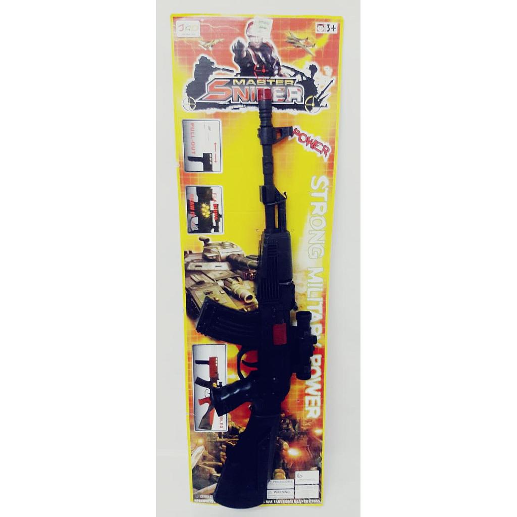 AMETRALLADORA , GATILLO CON RUIDO , 54CM  //13 pallet//
