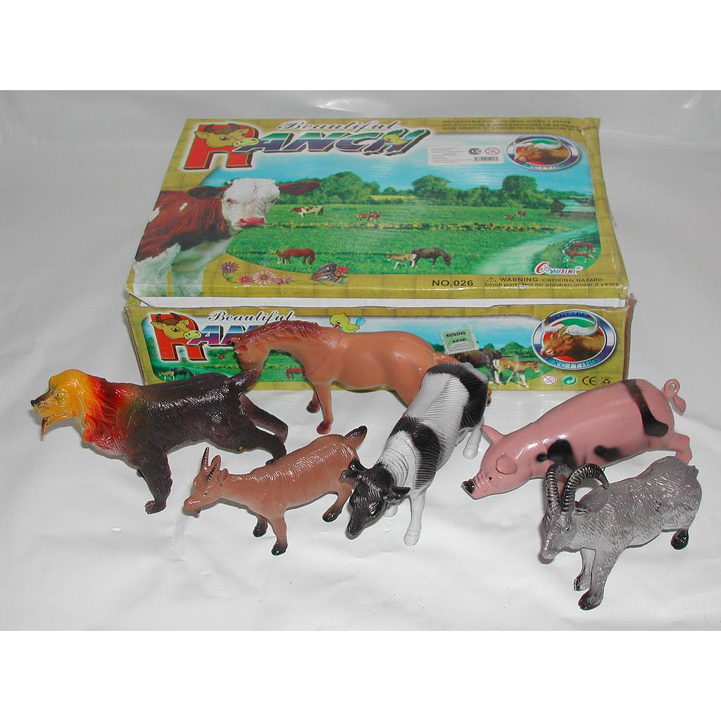 ANIMALES GRANJA13ABAJO-14MEDIO (Vienen 12 animal -med. caja: 29x21cm-med anim:12x8cm)