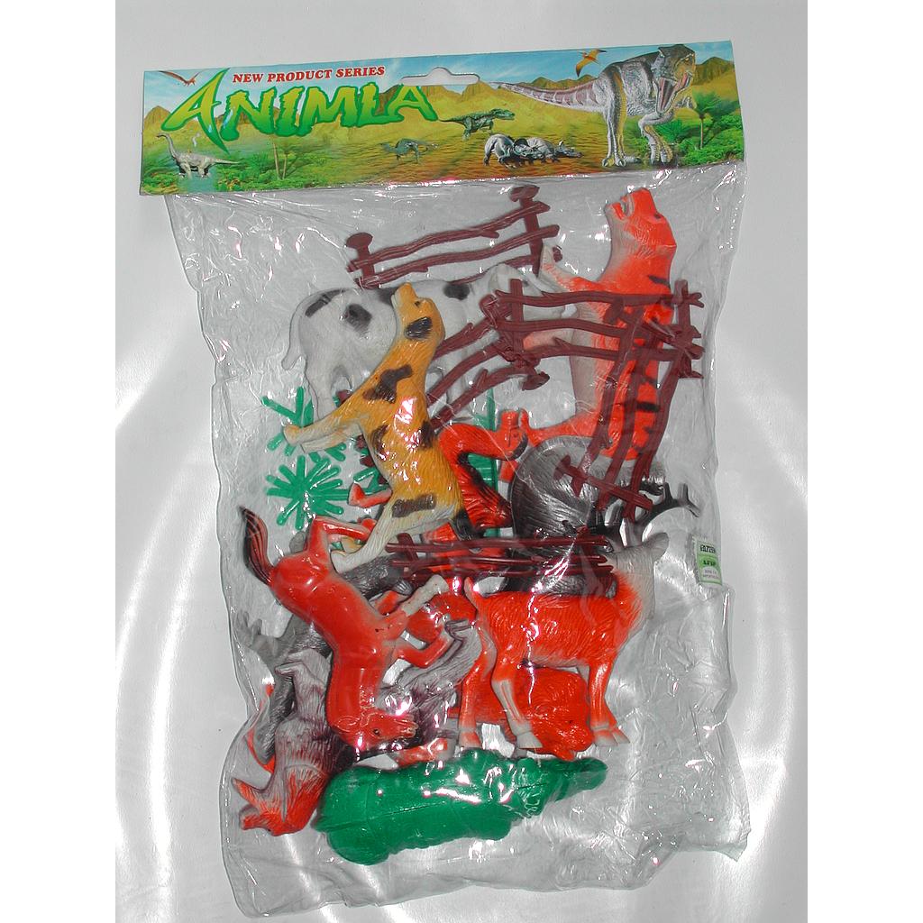 ANIMALES SELVA BOLSA GDE/10ABA medio ARRI