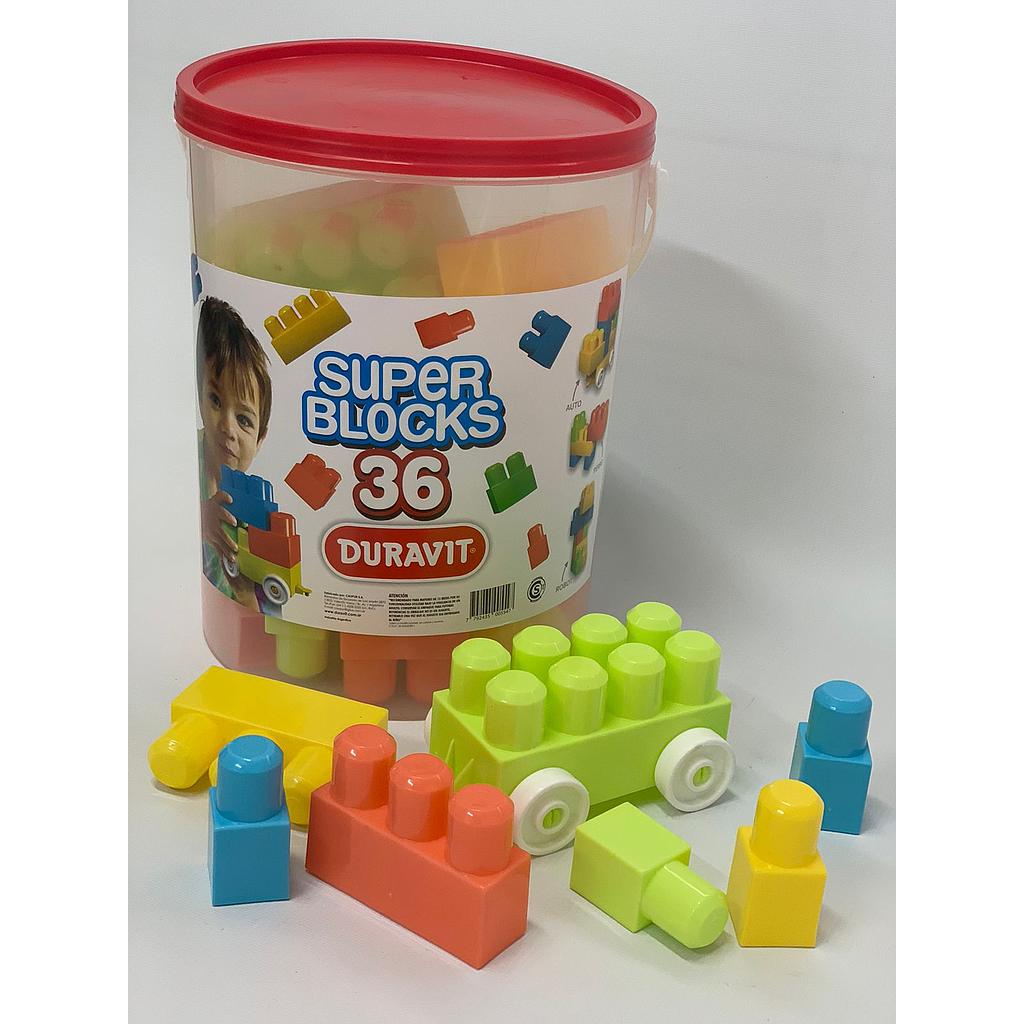 balde c/bloques x 36 piezas / 0a