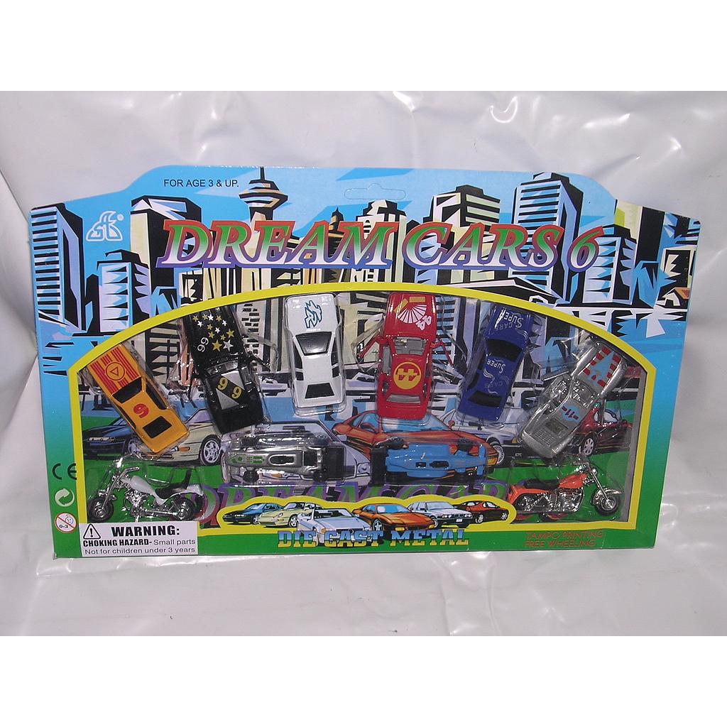 BLISTER 8 AUTOS Y 2 MOTOS /17 medio