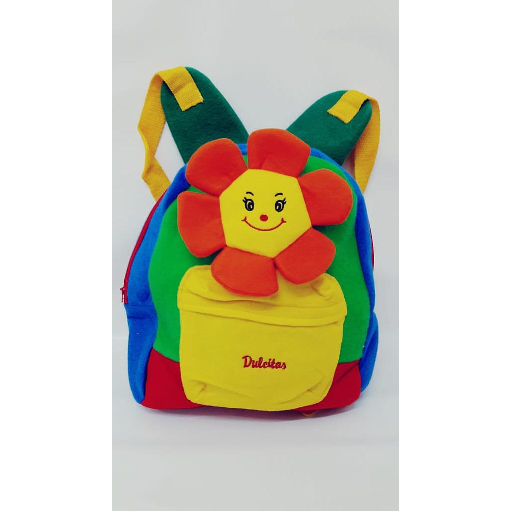 MOCHILA CON FLOR