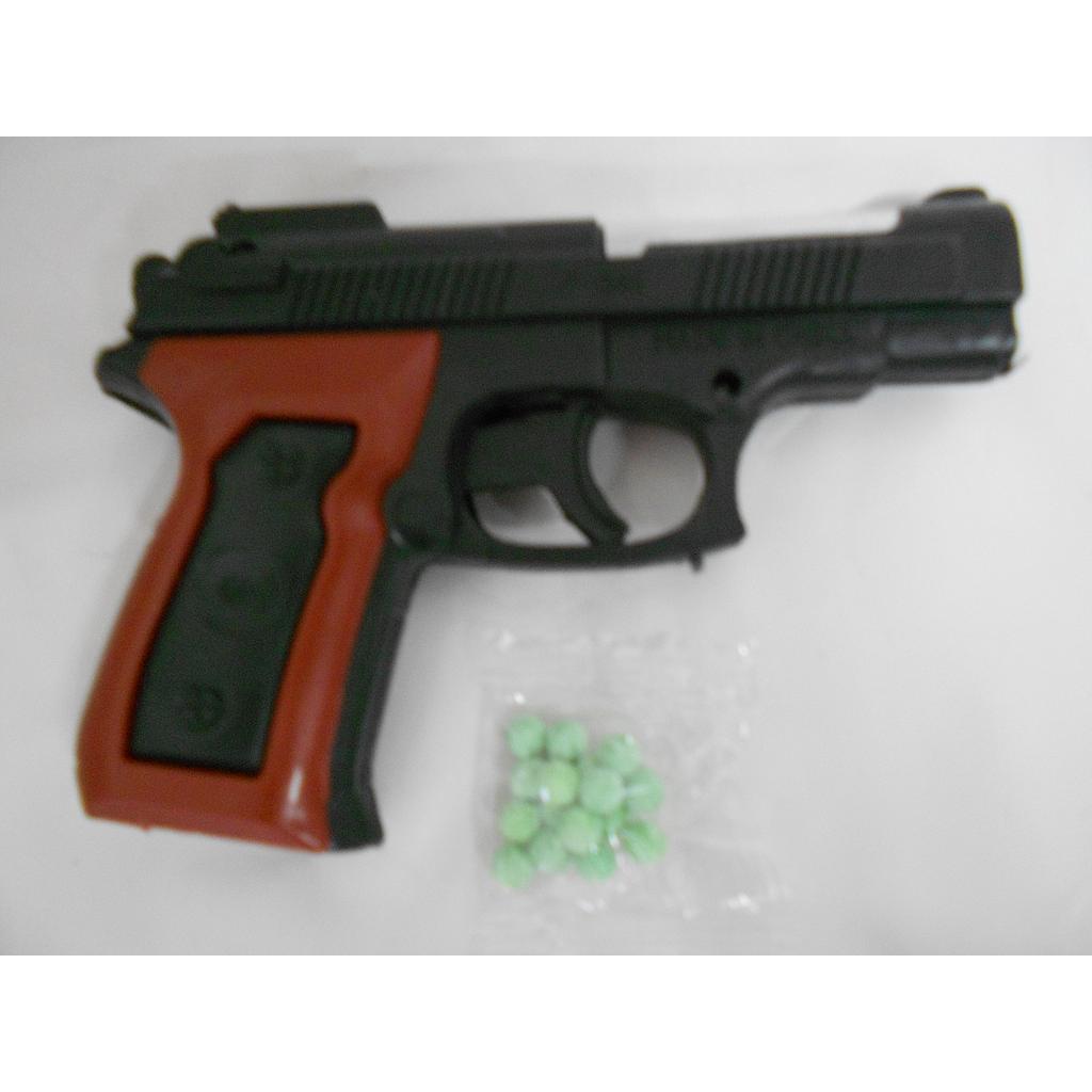 PISTOLA C/BALINES E/BOLSA/23ABAJO