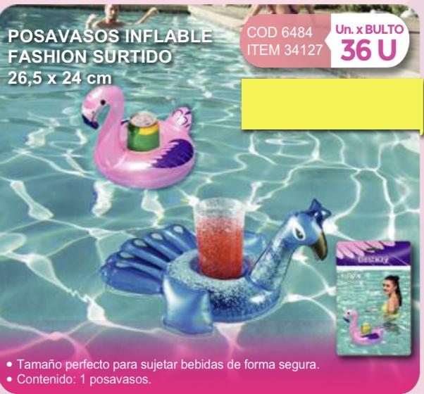 posavaso inflable fashion/Daki abajo-atras/