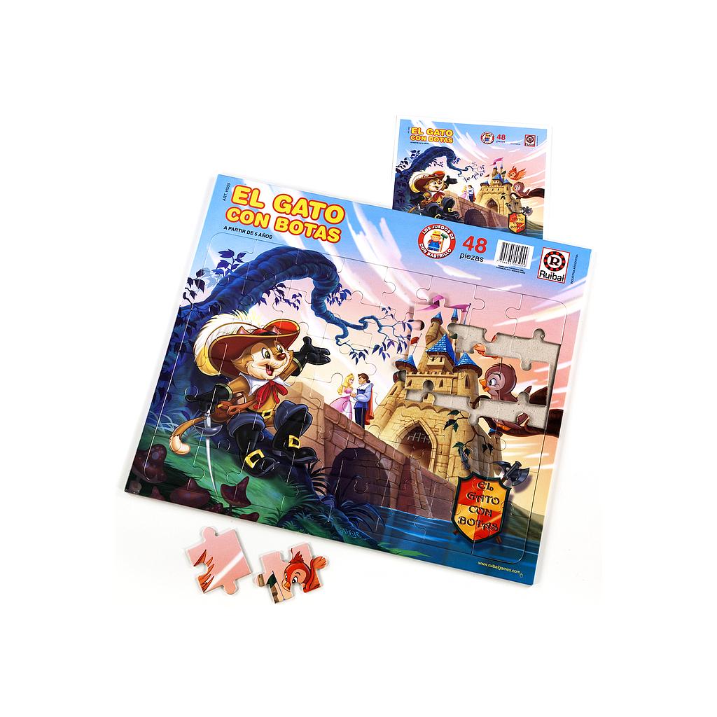 PUZZLE GATO CON BOTAS X48 PIEZAS