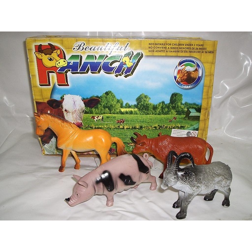 [J016] ANIMALES GRANJA/11ABAJO (vienen 12 - tamaño caja: 29x21cm - animal 14x15cm)