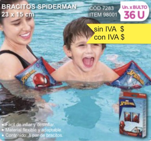 [98001] bracitos spiderman 23x15