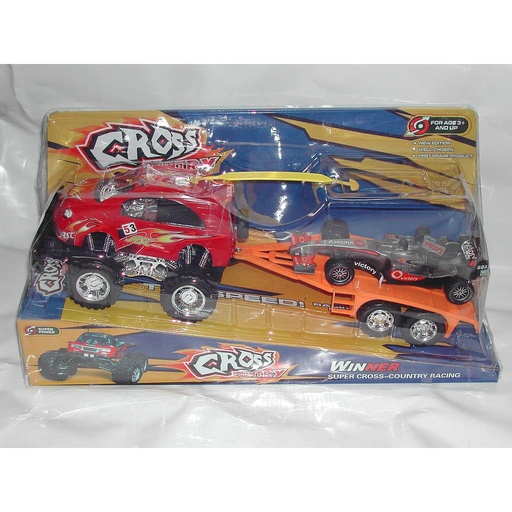 [HWA111707] CAMIONETA FRICCION CON AUTO F1 /A