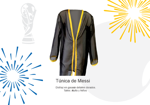 [tunica Messi adulto ] Disfraz Tunica Messi adulto 