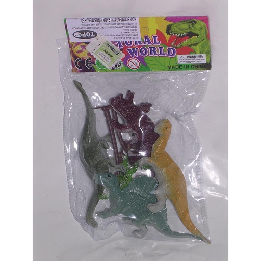 [14953] SET DINOSAURIOS BOLSA/ 12 arriba