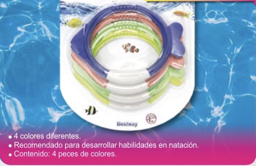 [26009] set peces de buceo surtido + 3 años/Bestway medio/ (5486)