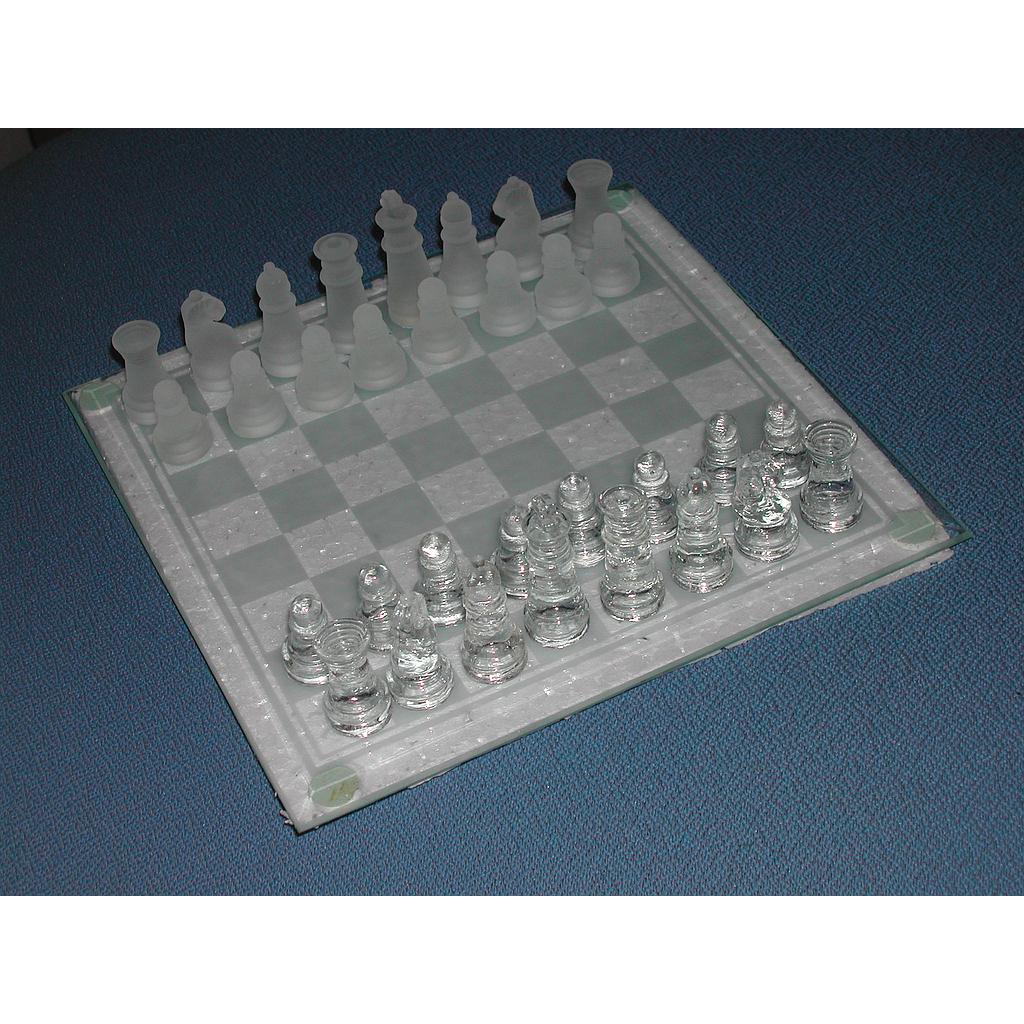 AJEDREZ CRISTAL (28x28)/Z/30MEDIO-ABAJO