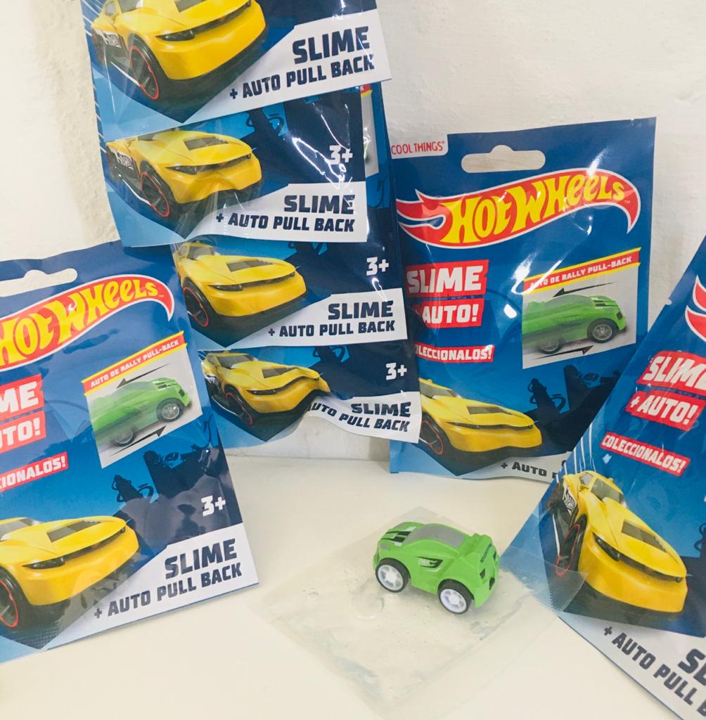 Auto rally fricción- Hot wheels + Slime (original)