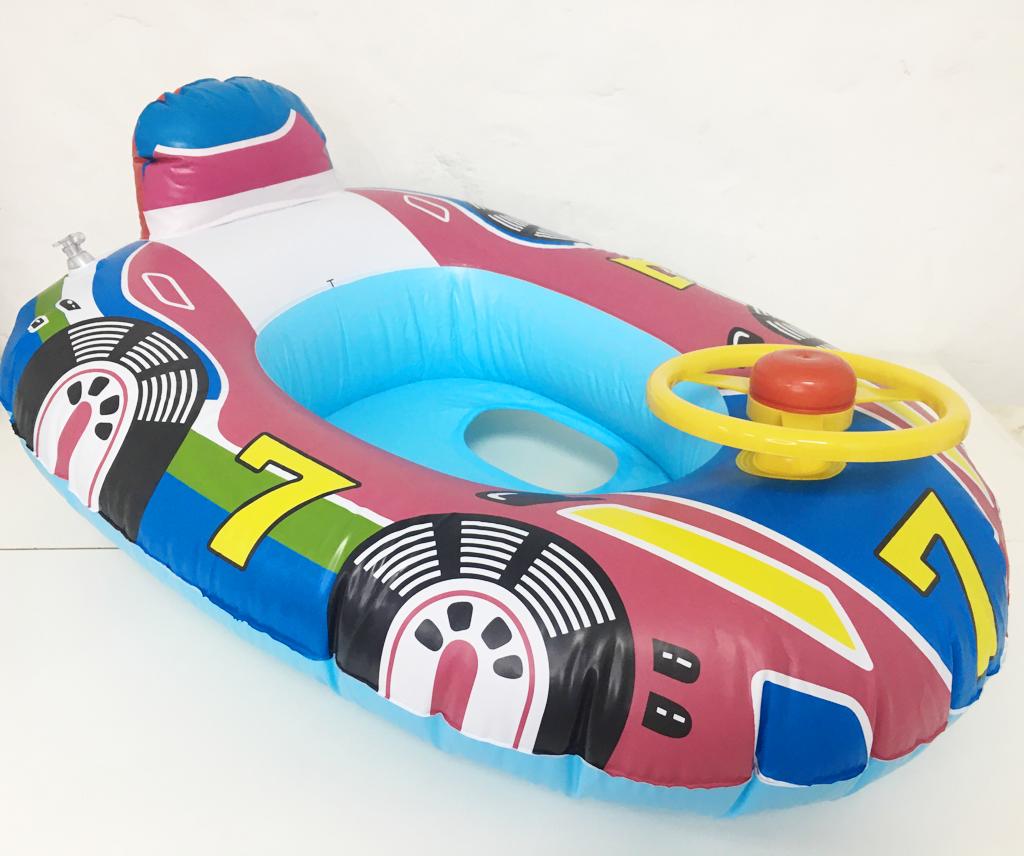 Bote con volante 65 cm/26 medio/ (rosa y azul)