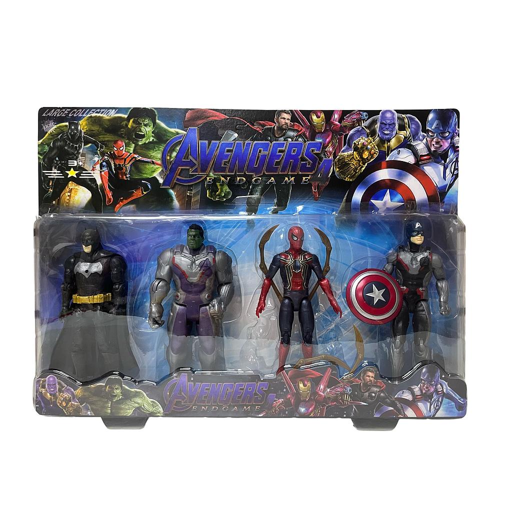 muñecos c/luz x 4-Med:18cm alto c/ personaje/ 14 abajo