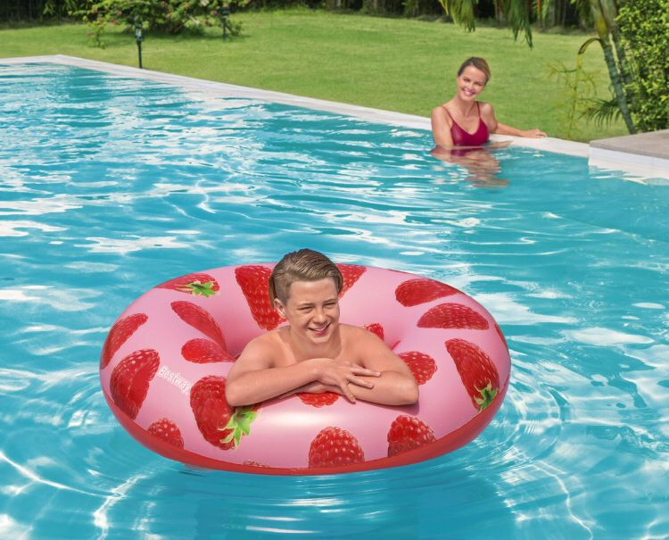 salvavidas perfumado frambuesa 119 cm/Bestway abajo/