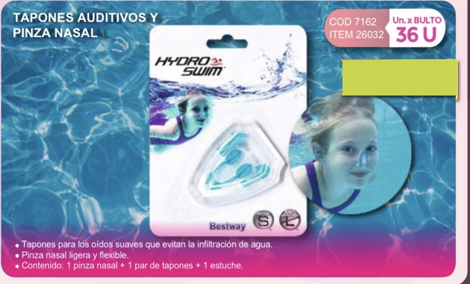 tapones auditivos y pinza nasal (7162)