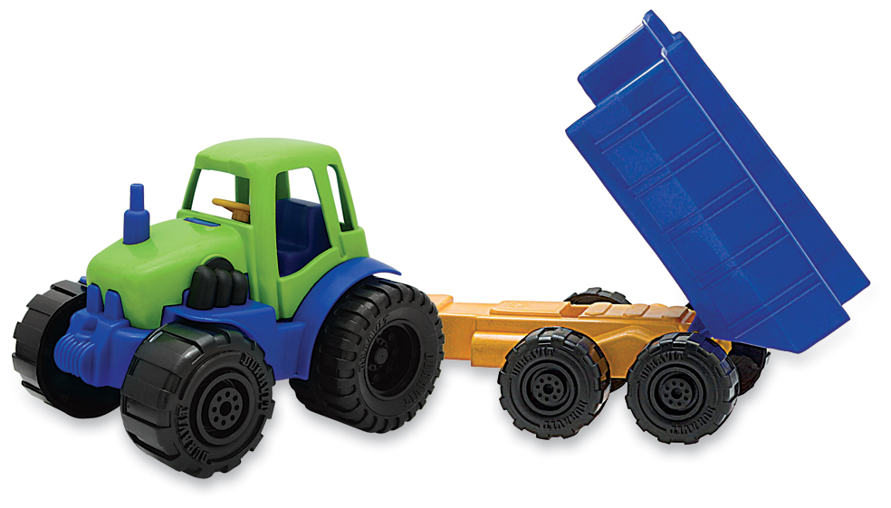 TRACTOR CHICO CON ACOPLADO CAJA/12A