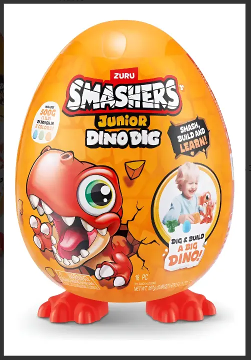 SMASHERS DINO DIG SMALL EGG 18 SURPRISES (7660)
