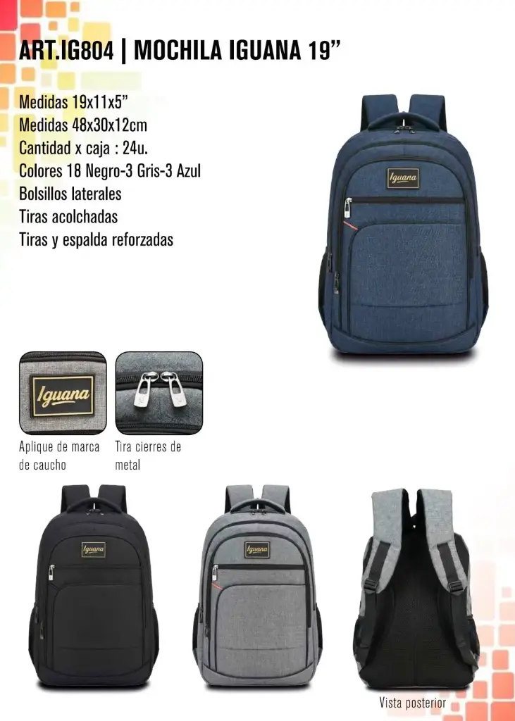 Mochila Iguana 19"