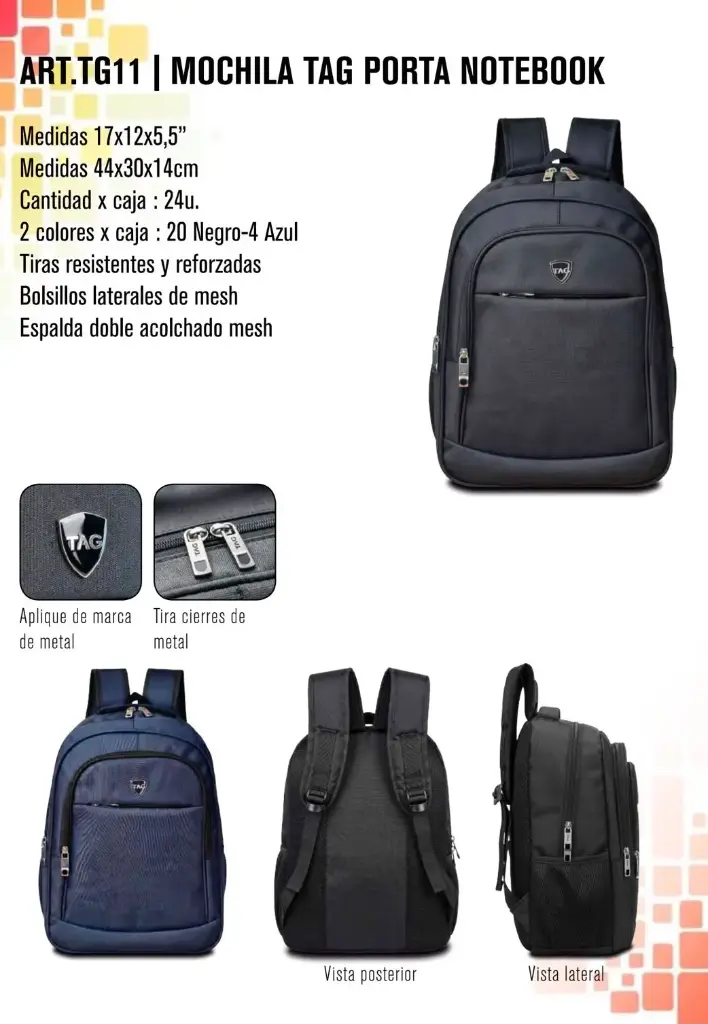 Mochila Tag porta notebook