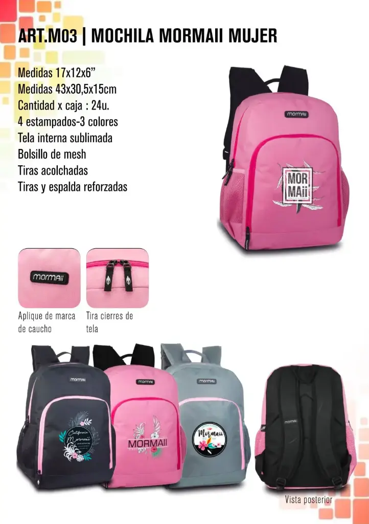 Mochila Mormaii mujer