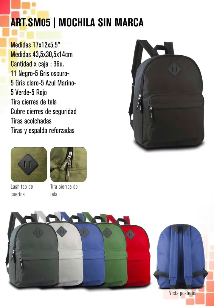 Mochila sin marca