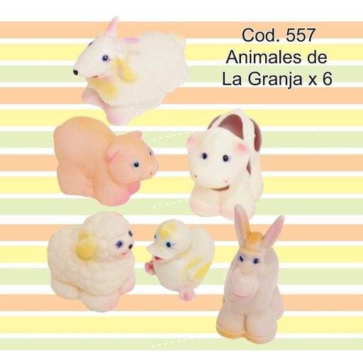 [557] ANIMALES DE LA GRANJA X 6
