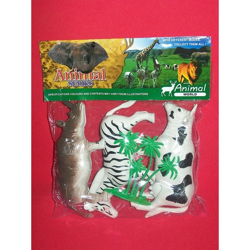 [13192] ANIMALES SAFARI X3 BOLSA/27ABAJO