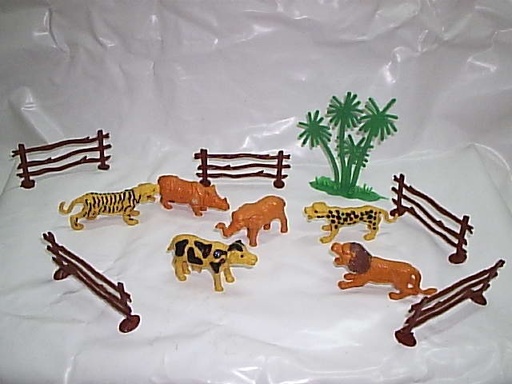 [PK2071] ANIMALES X6 C/ACC EN BOLSA/U/V