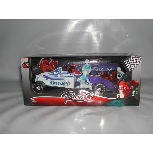 [JJ3038] AUTO F1 C/HOMBRES Y ACC E/CAJA/Q