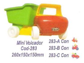 [E283B] BABY VOLCADOR C/MOTO Y MUñECOS/fila 1/