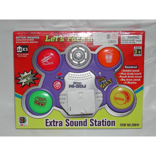 [A108] BATERIA CON LUZ Y SONIDO /17 abajo