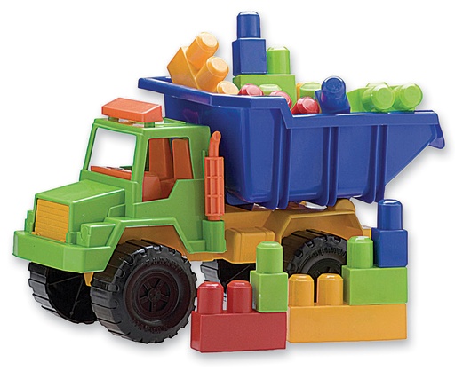 [D225] CAMION MED.C/BLOCKS BOLSO/18A