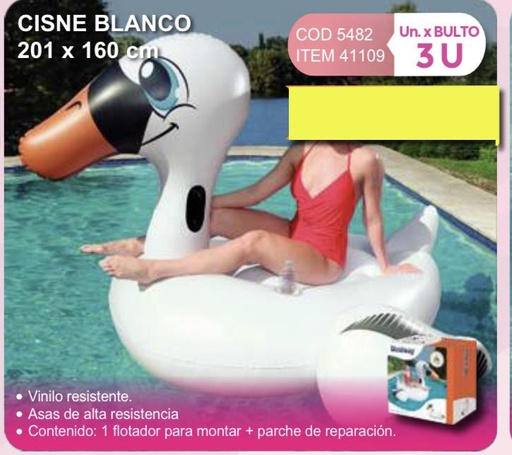 [41109] cisne blanco grande 201 x 160cm