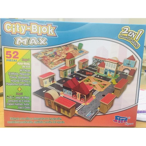 [f1618] ciudad de bloques de madera (city blok max) y ( rally del desierto)