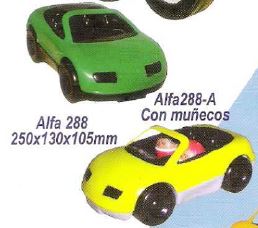 [E288A] COCHE ALFA C/ MUñECOS/ fila 4/