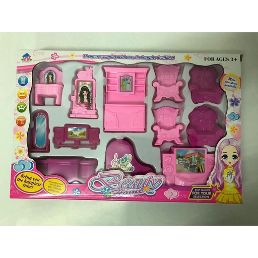 [BA10494] Conjunto de Muebles x12pcs (32x21cm)/ 15 medio/