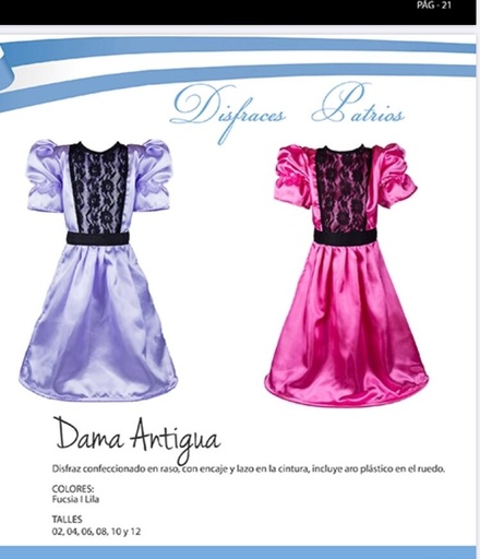 [Dama antigua] Disfraz Dama Antigua