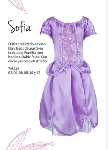 [Sofia] Disfraz Sofia