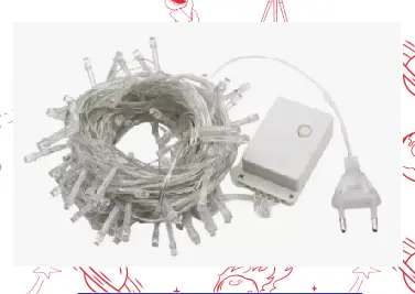 [112542] Guirnalda 100 luces arroz cable blanco 220v calida F30