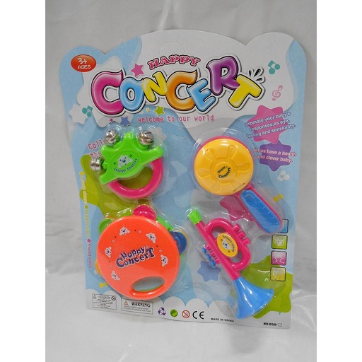 [8597] INSTRUM MUSICAL 4PCS./14 medio