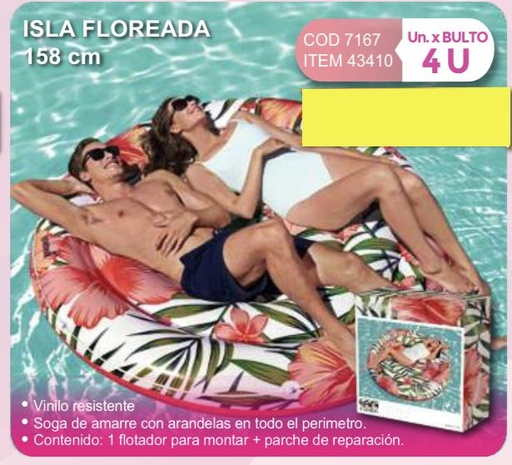 [43410] isla floreada 158 cm