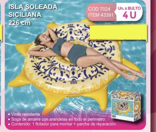 [43391] isla soleada siciliana 226 cm