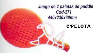 [E271A] JGO DE PALETA C/ PELOTA/fila 1
