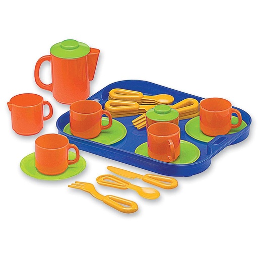 [D500] JUEGO DE TE CON BANDEJA/13A