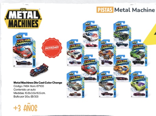 [67100] METAL MACHINE CAMBIA COLOR (7484)
