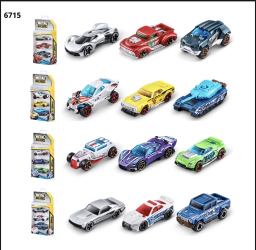 [6715] METAL MACHINE DIE CAST X 3 (7483)