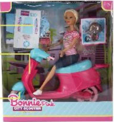 [B089-15982-1] MUÑECA BONNIE CON MOTO