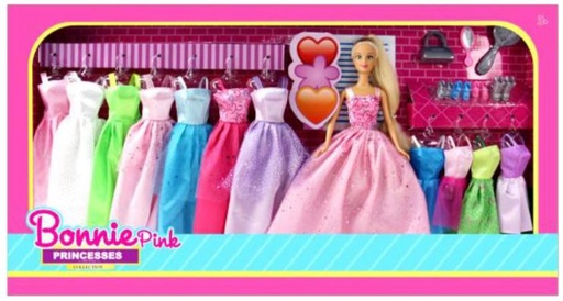 [B135] MUÑECA BONNIE CON VESTIDOS GRANDE